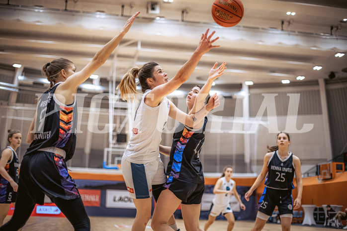 Basketball, Win2Day Basketball Damen Superliga 2022/23, Grunddurchgang 9.Runde, Vienna Timberwolves, Vienna United, Charlotte Schomburg (13)