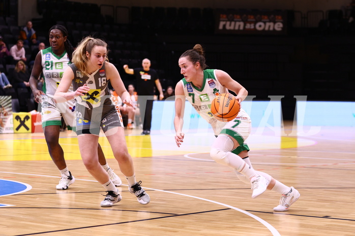 23.03.2024, Graz, Raiffeisen Sportpark, Basketball Damen Superliga 2023/24, Semifinale, Spiel 2, UBI Holding Graz - BK Raiffeisen Duchess Klosterneuburg,  