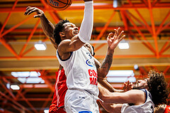 Basketball, win2day Basketball Superliga 2024/25, Playoffs Viertelfinale 2. Spiel
, BBC Nord Dragonz, Flyers Wels, Rayshawn Mart (3)