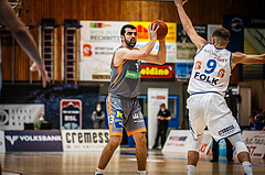 Basketball, bet-at-home Basketball Superliga 2021/22, Grunddurchgang Runde 16, Oberwart Gunners, Klosterneuburg Dukes, Edin Bavcic (13)