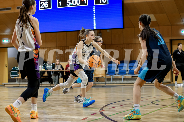 23.02.2025 Österreichischer Basketballverband 2024/25, SLWU14 Vienna United vs. Vienna Timberwolves