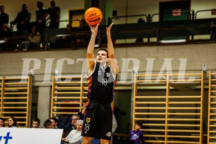 Basketball, Basketball Zweite Liga 2024/25, Grunddurchgang 4.Runde, Mattersburg Rocks, Vienna United, Jakub Kotala (18)