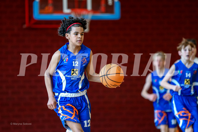 31.03.2025 Österreichischer Basketballverband 2024/25, SLMU14 Basket Flames WAT vs. FSN Baskets Wels