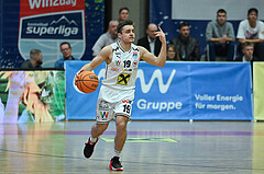 Basketball, Superliga 2023/24, Grunddurchgang 22. Runde, Flyers Wels vs. Vienna Timberwolves,
