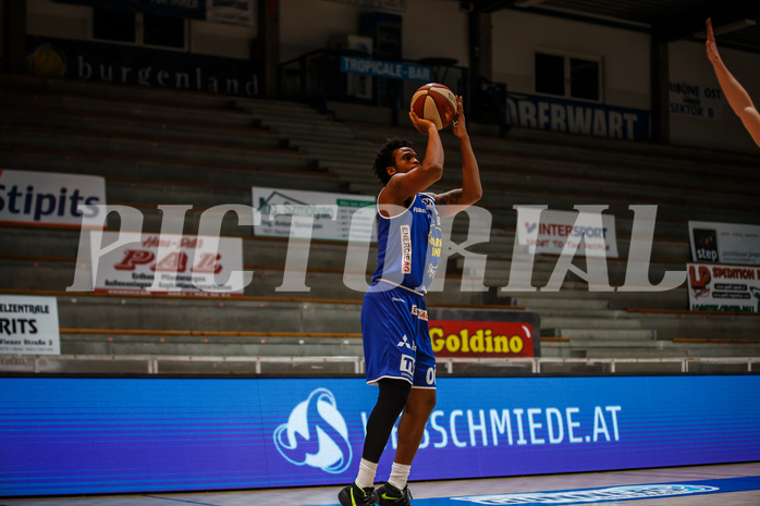 Basketball, bet-at-home Basketball Superliga 2020/21, Grunddurchgang 14. Runde, Oberwart Gunners, Gmunden Swans, Stephon Jelks (12)