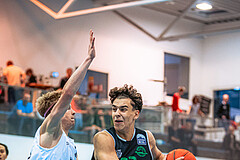 Basketball, Basketball Zweite Liga 2022/23, Grunddurchgang 4.Runde, Union Deutsch Wagram Alligators, Upper Austrian Ballers, Tim Bartl (11), Daniele Kuchar (22)