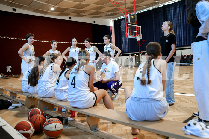 02.03.2025 Österreichischer Basketballverband 2024/25, SLWU16 Basket Flames UNION vs. DBB  Basketgirls Wels