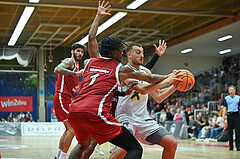 Basketball, Superliga 2024/25, Grunddurchgang 5.Runde, Flyers Wels vs. BC Vienna,
