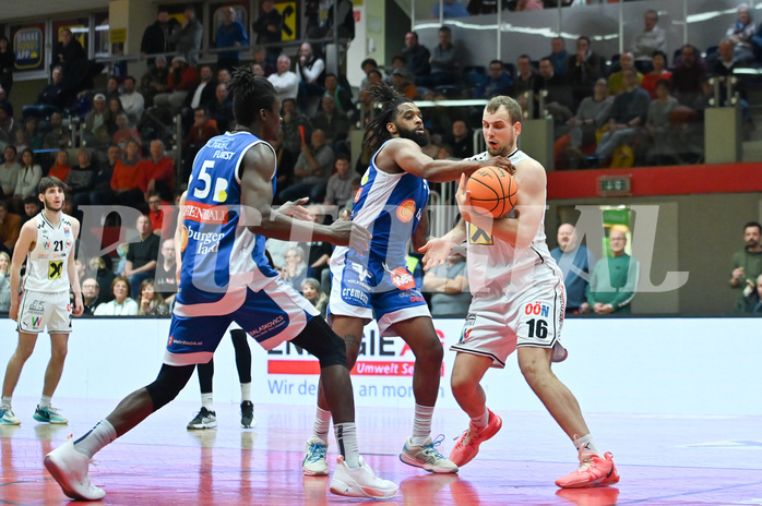 Basketball, Superliga 2023/24, Grunddurchgang 18. Runde, Flyers Wels vs. Oberwart Gunners,
