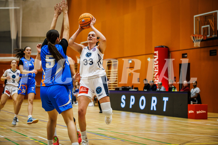 Basketball, Win2Day Basketball Damen Superliga 2023/24, Grunddurchgang 2.Runde, Vienna Timberwolves, DBB LZ OÖ, Lea Feitl (33)