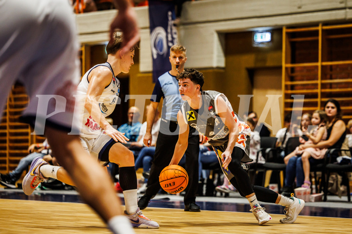 Basketball, win2day Basketball Superliga 2023/224, Grunddurchgang Runde 3, BBC Nord Dragonz, Klosterneuburg Dukes, Julius Lendl (4)