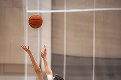 Basketball, Basketball Zweite Liga 2022/23, Grunddurchgang 19.Runde, Basket Flames, Güssing Blackbirds, Vincent Balau (50), Sebastian Koch (5)