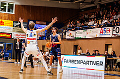 Basketball, win2day Basketball Superliga 2024/25, Grunddurchgang Runde 19, Oberwart Gunners, BBC Nord Dragonz, Lukas Hahn (25)
