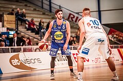 Basketball, ABL 2017/18, Grunddurchgang 31.Runde, Oberwart Gunners, Gmunden Swans, Daniel Friedrich (6)