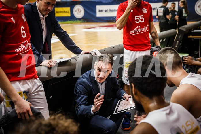 Basketball, bet-at-home Basketball Superliga 2021/22, Grunddurchgang18.Runde, Traiskirchen Lions, Klosterneuburg Dukes, Nenad Josipovic (Head Coach)