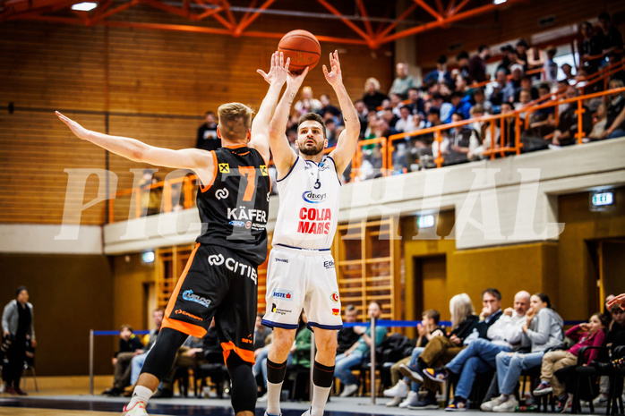 Basketball, win2day Basketball Superliga 2022/23, 10. Qualifikationsrunde, BBC Nord Dragonz, Fürstenfeld Panthers, Petar Cosic (3) Basketball, win2day Basketball Superliga 2022/23, 10. Qualifikationsrunde, BBC Nord Dragonz, Fürstenfeld Panthers, Petar Cosic (3)