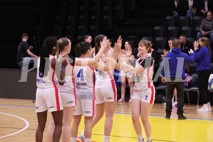 02.03.2025, Graz, Raiffeisen Sportpark, Basketball Damen Superliga 2024/25, Grunddurchgang, 14.Runde, UBSC-DBBC Graz - Vienna United,  