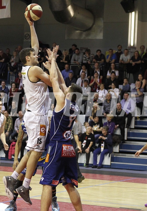 Basketball ABL 2015/16 Grunddurchgang 26.Runde  Güssing Knights vs Kapfenberg Bulls