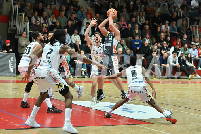 Basketball, Superliga 2024/25, Grunddurchgang 19.Runde, Flyers Wels vs. Klosterneuburg,