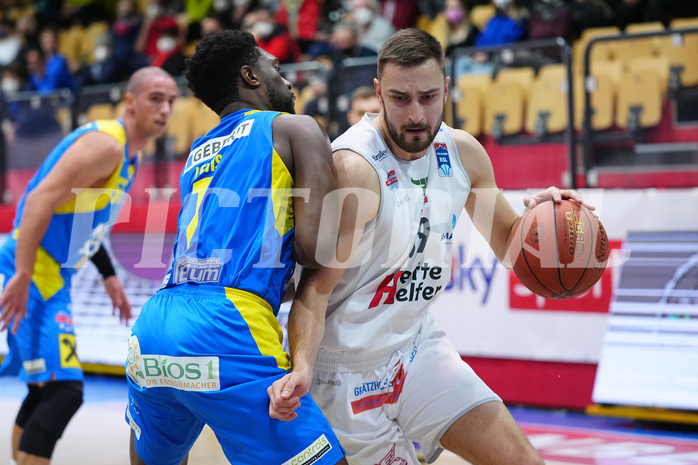 Basketball Superliga 2021/22, Grundduchgang 18.Runde , Kapfenberg Bulls vs. Klosterneuburg Dukes


