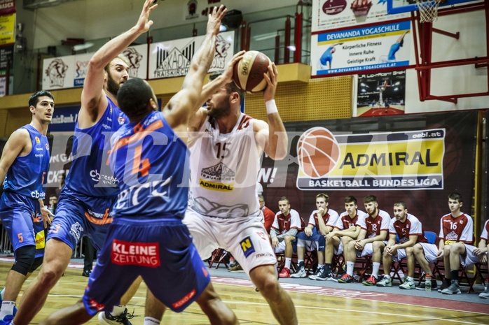 Basketball, ABL 2018/19, Grunddurchgang 9.Runde, Traiskirchen Lions, Kapfenberg Bulls, Jozo Rados (15)