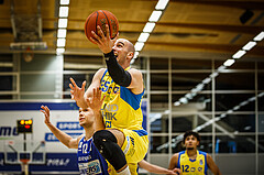 Basketball, bet-at-home Basketball Superliga 2021/22, Platzierungsrunde 9.Runde, SKN St. Pölten Basketball, Oberwart Gunners, Mate Mandic (55)