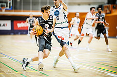 Basketball, Win2Day Superliga 2023/24, Grunddurchgang 21.Runde, Vienna Timberwolves, Kapfenberg Bulls, Miro Zapf (7), Paul Rotter (6)