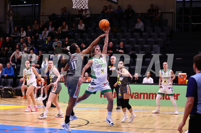 23.03.2024, Graz, Raiffeisen Sportpark, Basketball Damen Superliga 2023/24, Semifinale, Spiel 2, UBI Holding Graz - BK Raiffeisen Duchess Klosterneuburg,  