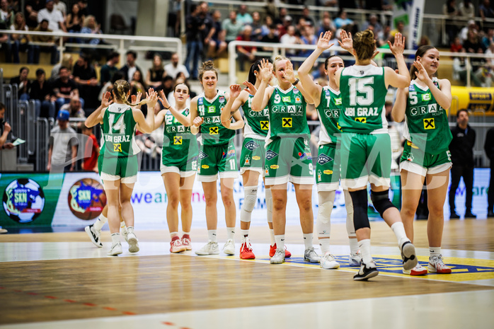 Basketball, Win2Day Basketball Damen Superliga 2023/24, Playoff, Finale Spiel 3, SKN St. Pölten, UBI Graz, UBI Graz