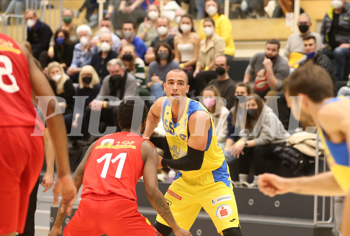 Basketball Superliga 2021/22, Grunddurchgang 17.Runde SKN St.Pölten vs. Traiskirchen Lions



