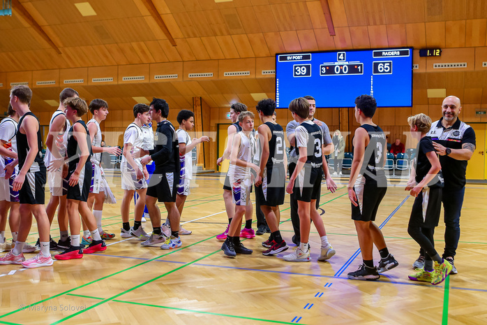 01.12.2024 Österreichischer Basketballverband 2024/25, SLMU16, Post SV Wien vs. Swarco Raiders