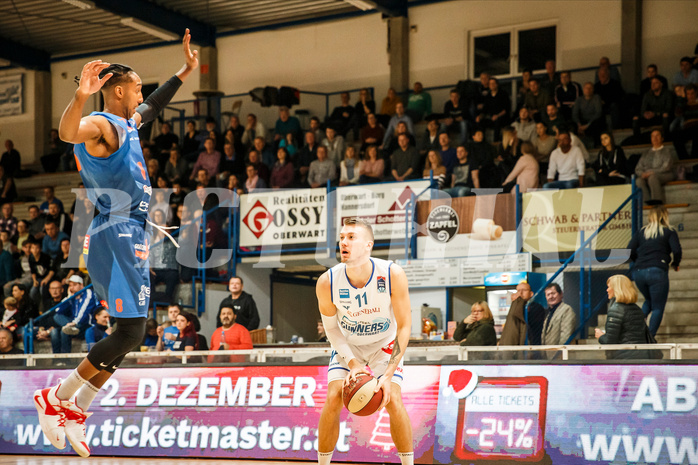 Basketball, Admiral Basketball Superliga 2019/20, Platzierungsrunde 1.Runde, Oberwart Gunners, Kapfenberg Bulls, Saimon Sutt (11)