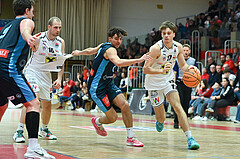Basketball, Superliga 2023/24, Grunddurchgang 22. Runde, Flyers Wels vs. Vienna Timberwolves,