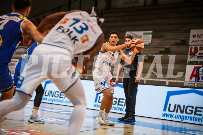 Basketball, bet-at-home Basketball Superliga 2020/21, Grunddurchgang 14. Runde, Oberwart Gunners, Gmunden Swans, Magdy Abou-Ahmed (6)