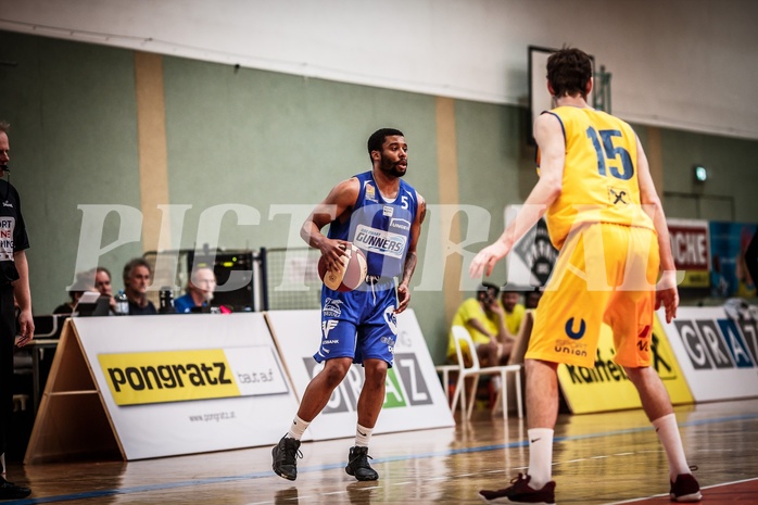 Basketball, ABL 2017/18, Grunddurchgang 29.Runde, UBSC Graz, Oberwart Gunners, Jerome Seagears (5)