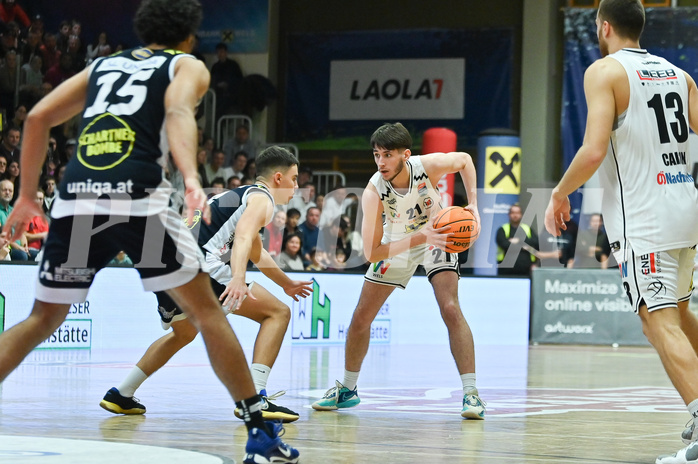 Basketball, Superliga 2023/24, Grunddurchgang 14. Runde, Flyers Wels vs. Gmunden,
