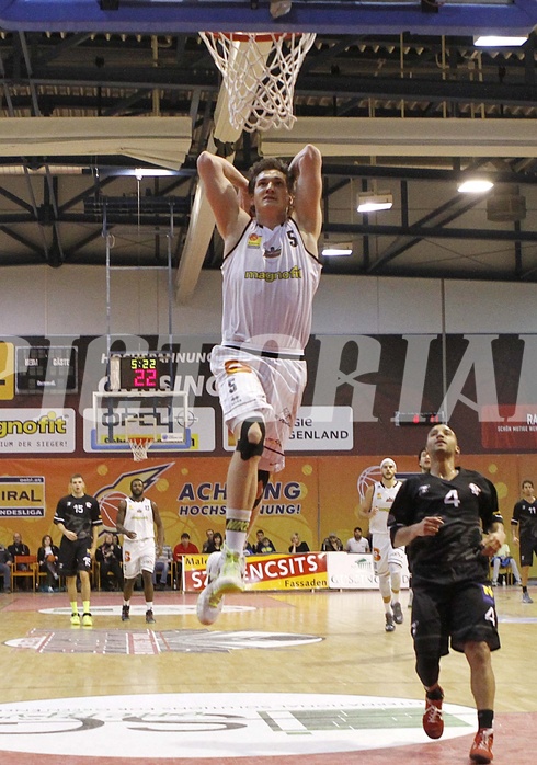 Basketball ABL 2015/16 Grunddurchgang 15.Runde  Güssing Knights vs Traiskirchen Lions