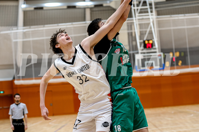 22.03.2025 Österreichischer Basketballverband 2024/25, SLMU19, Vienna United vs. Kapfenberg Bulls 