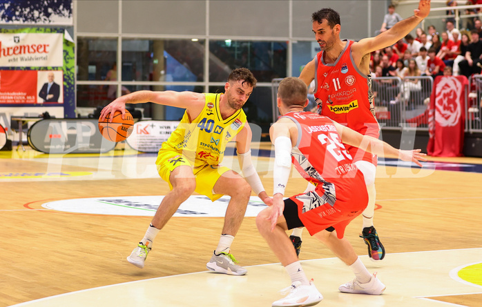 Basketball Superliga 2023/24, Playoff, Viertelfinale Spiel 4 SKN St. Pölten vs. Traiskirchen Lions


