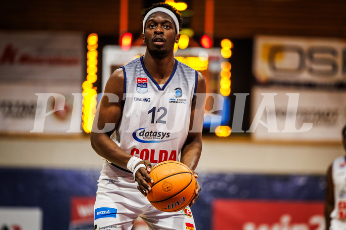 Basketball, win2day Basketball Superliga 2024/25, Grunddurchgang Runde 21, BBC Nord Dragonz, BC Vienna, Peter Turay (12)