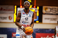 Basketball, win2day Basketball Superliga 2024/25, Grunddurchgang Runde 21, BBC Nord Dragonz, BC Vienna, Peter Turay (12)