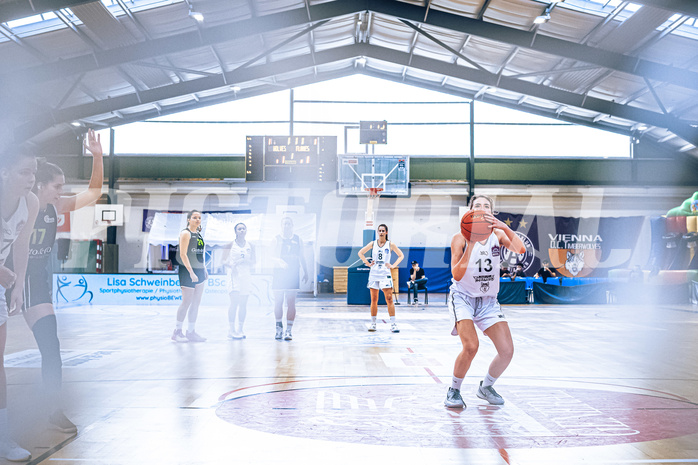 Basketball Basketball Damen Superliga 2021/22, Grunddurchgang 4.Runde Vienna D.C. Timberwolves vs. Basket Flames