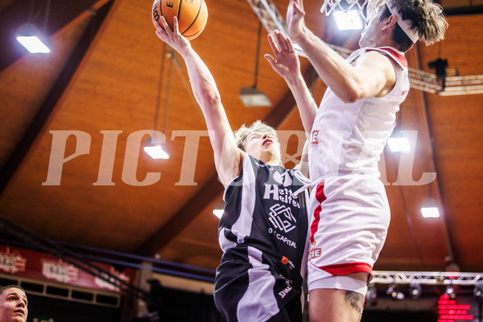 Basketball, win2day Basketball Superliga 2023/24, Grunddurchgang 12.Runde, BC Vienna, Kapfenberg Bulls, Miro Zapf (7)