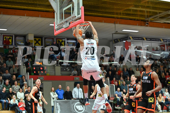 Basketball, Superliga 2023/24, Grunddurchgang 15. Runde, Flyers Wels vs. Fürstenfeld Panthers,
