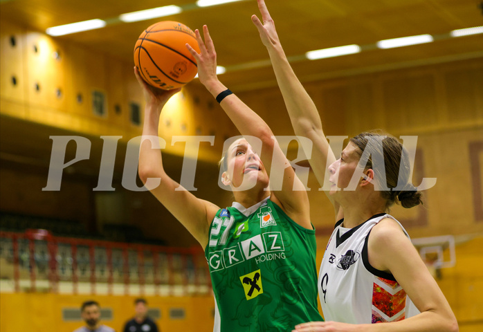 Basketball Damen Superliga 2023/24, Grunddurchgang 13.Runde Vienna United vs. UBI Graz


