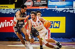 Basketball, win2day Basketball Superliga 2024/25, Grunddurchgang 12.Runde, Traiskirchen Lions, Klosterneuburg Dukes, Moritz Lanegger-Rest (8)