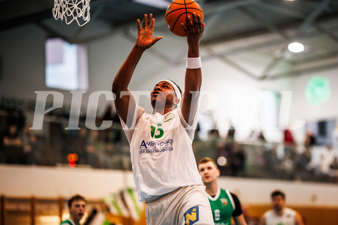 Basketball, Basketball Zweite Liga 2024/25, Grunddurchgang 16.Runde, UDW Alligators, KOS Celovec, William Emiohe (15)