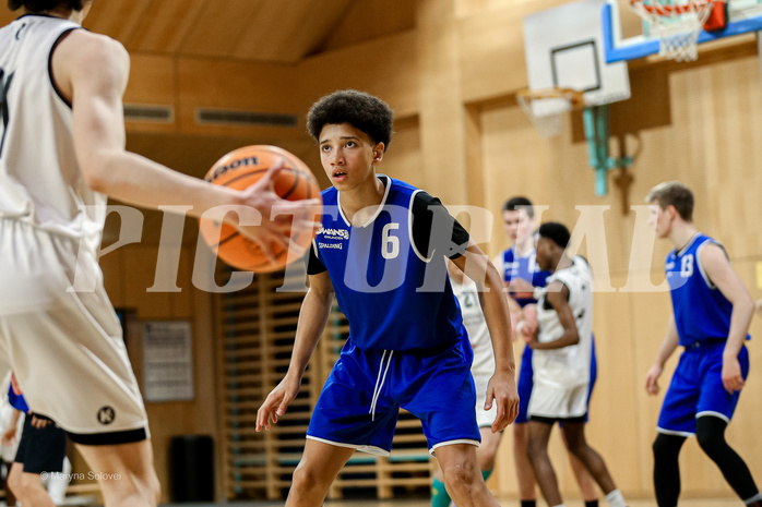 16.02.2025 Österreichischer Basketballverband 2024/25, SLMU16 Basket Flames WAT vs SG Salzkammergut