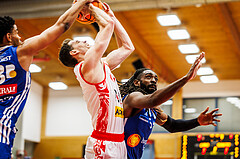 Basketball, win2day Basketball Superliga 2024/25, Grunddurchgang 6.Runde, Traiskirchen Lions, Oberwart Gunners, Benedikt Güttl (7)