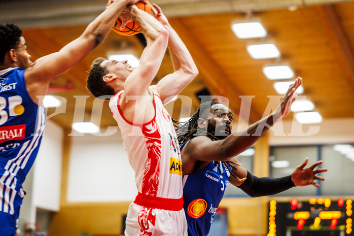 Basketball, win2day Basketball Superliga 2024/25, Grunddurchgang 6.Runde, Traiskirchen Lions, Oberwart Gunners, Benedikt Güttl (7)